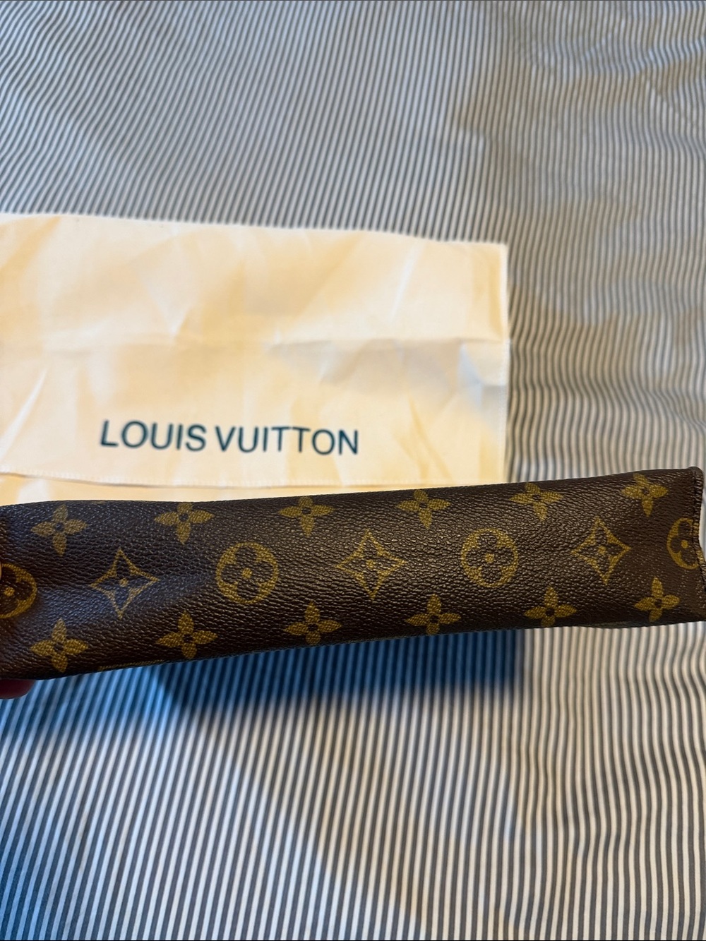 Louis Vuitton Monogram Toiletry Pouch in Brown and Gold - Picture 3 of 10